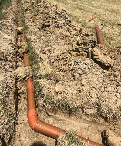Outlet pipework for new Sewage Treatment Plant